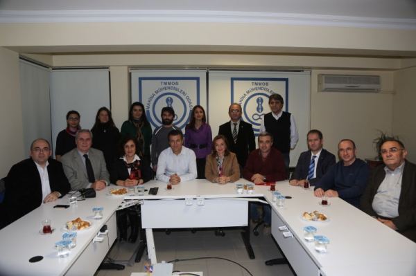 ESKİŞEHİR KENT KONSEYİ TMMOB İKK`YI ZİYARET ETTİ