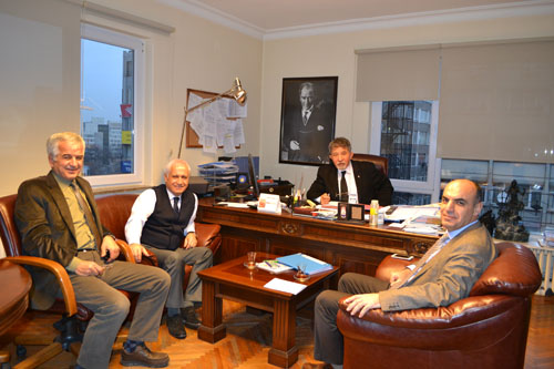 İÜ SU ÜRÜNLERİ FAKÜLTESİ DEKANI ALBAY`DAN ODA`MIZA ZİYARET