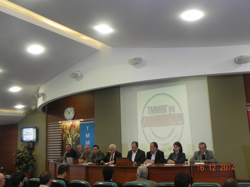 "TMMOB`YE DOKUNMA AKP`NİN TORBA YASASINA HAYIR" BASIN AÇIKLAMASI YAPILDI