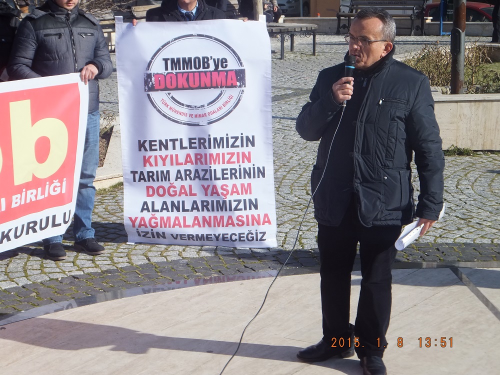 KIRKLARELİ`NDE TMMOB BASIN AÇIKLAMASI
