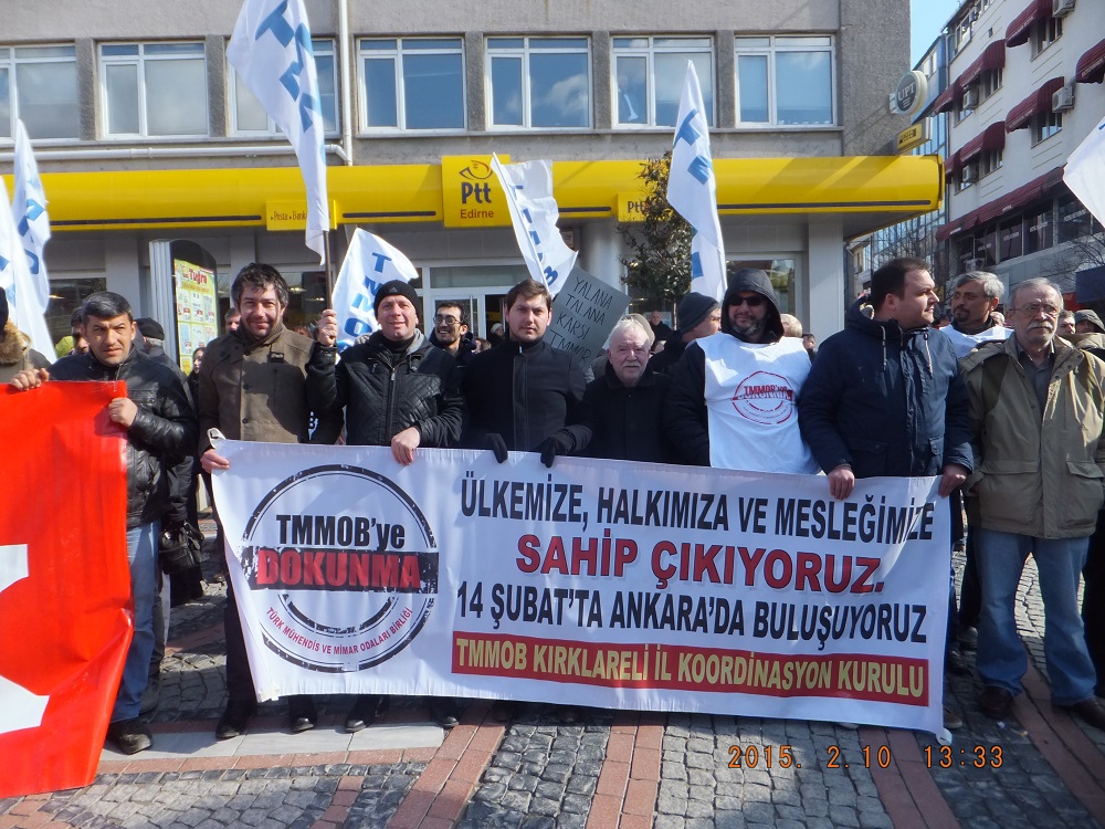 TMMOB EDİRNE VE KIRKLARELİ İKK`LAR ANKARA YÜRÜYÜŞÜNÜ BAŞLATTI 