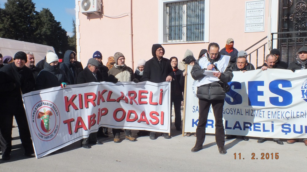KIRKLARELİ`NDE BASIN AÇIKLAMASINA DESTEK VERDİK 
