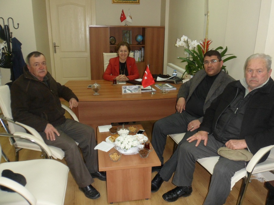 ÇİFTÇİ DOSTLARIMIZDAN BAŞKANIMIZ`A ZİYARET