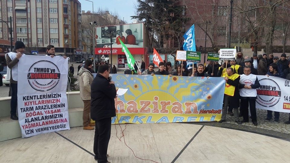 KIRKLARELİ`NDE TMMOB İKK`NIN YÜRÜYÜŞ VE BASIN AÇIKLAMASI