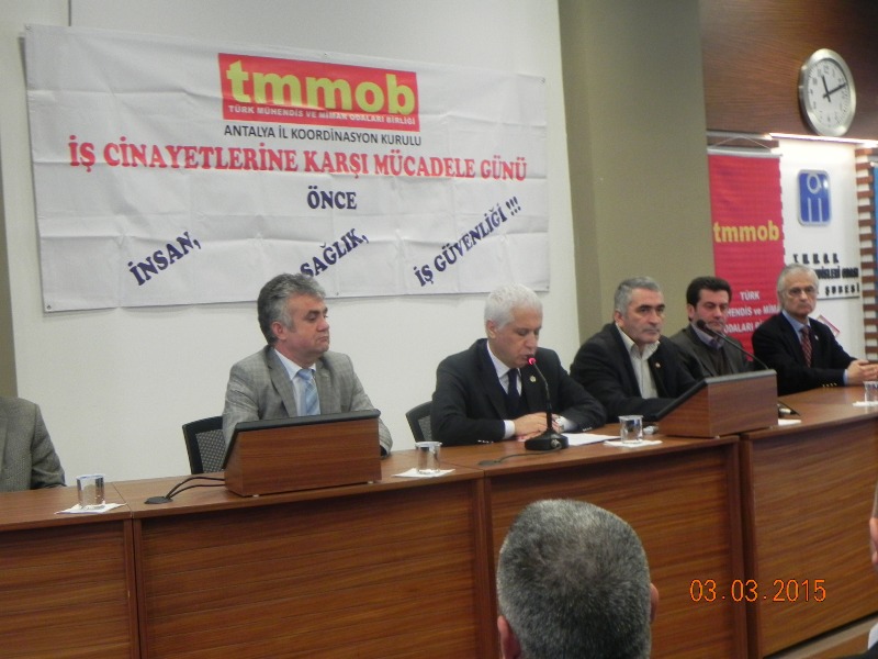 3 MART İŞ CİNAYETLERİYLE MÜCADELE GÜNÜ`NDE BASIN AÇIKLAMASI YAPILDI