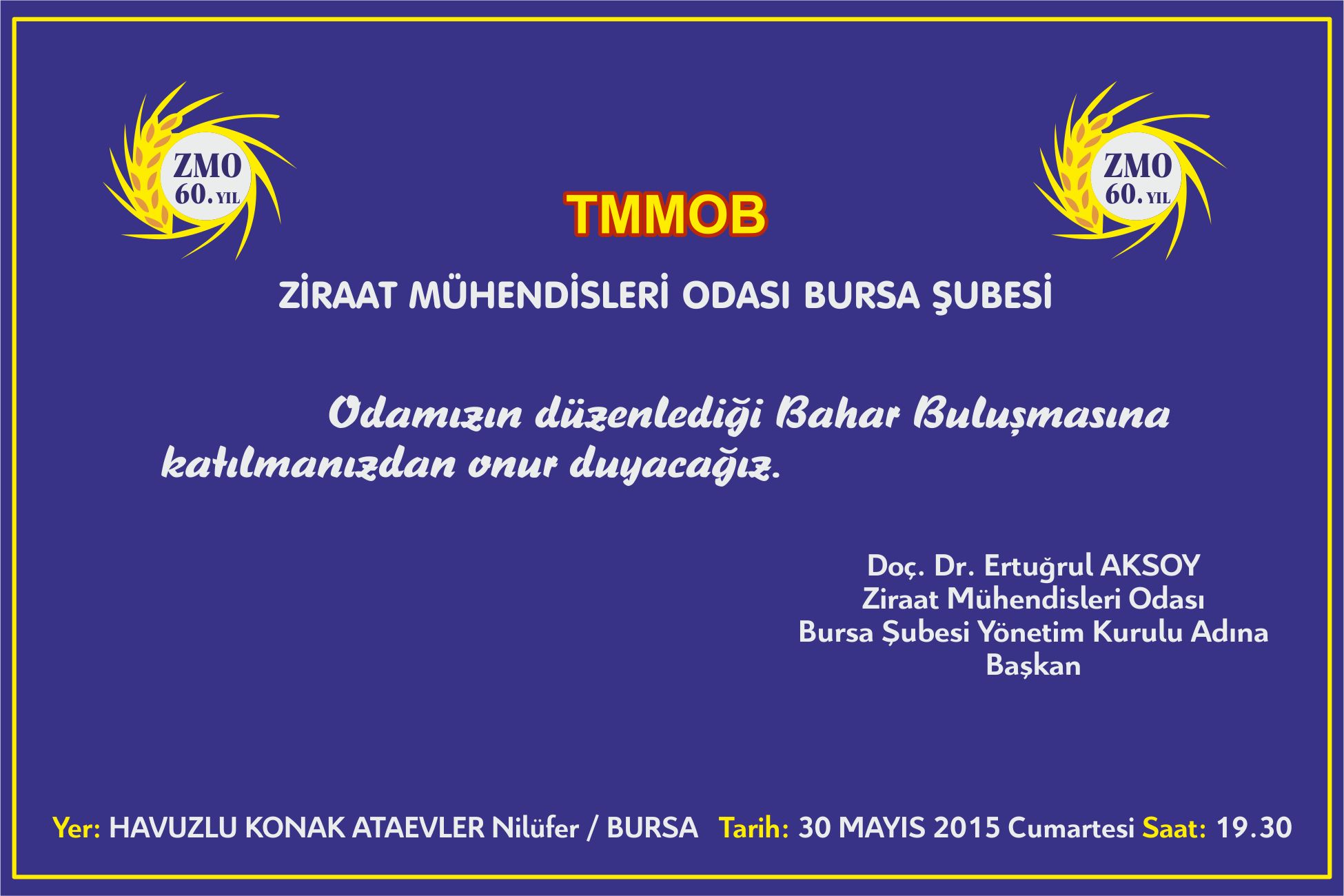 GELENEKSEL BAHAR YEMEĞİ - 30 MAYIS 2015