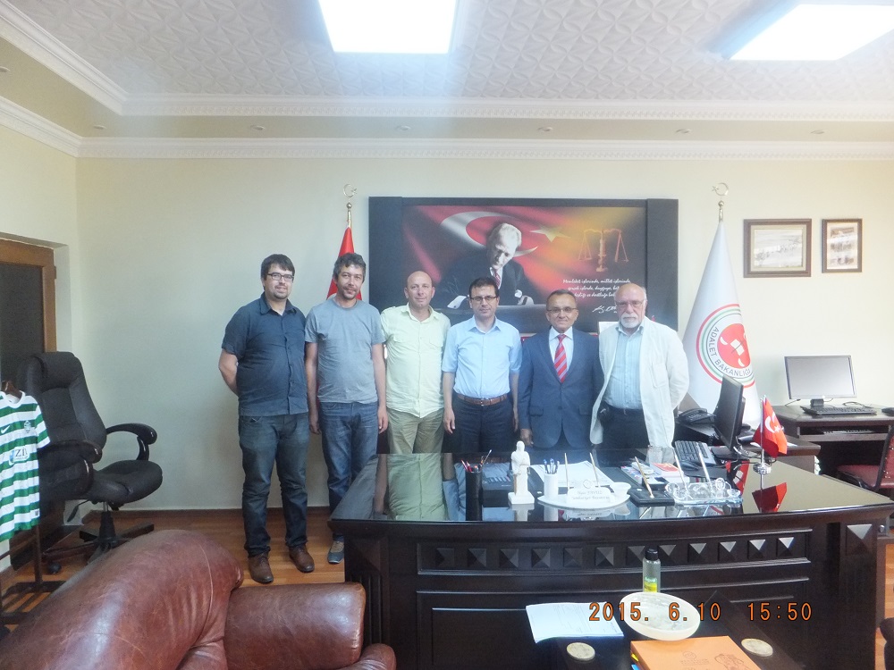 KIRKLARELİ CUMHURİYET BAŞSAVCISINA TMMOB İKK ZİYARETİ