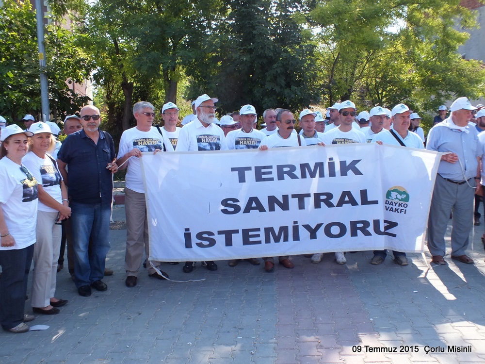 ERGENE İLÇESİNDE KURULMAK İSTENİLEN TERMİK SANTRAL ÇED SÜRECİ HALKIN KATILIM TOPLANTISINA KATILDIK