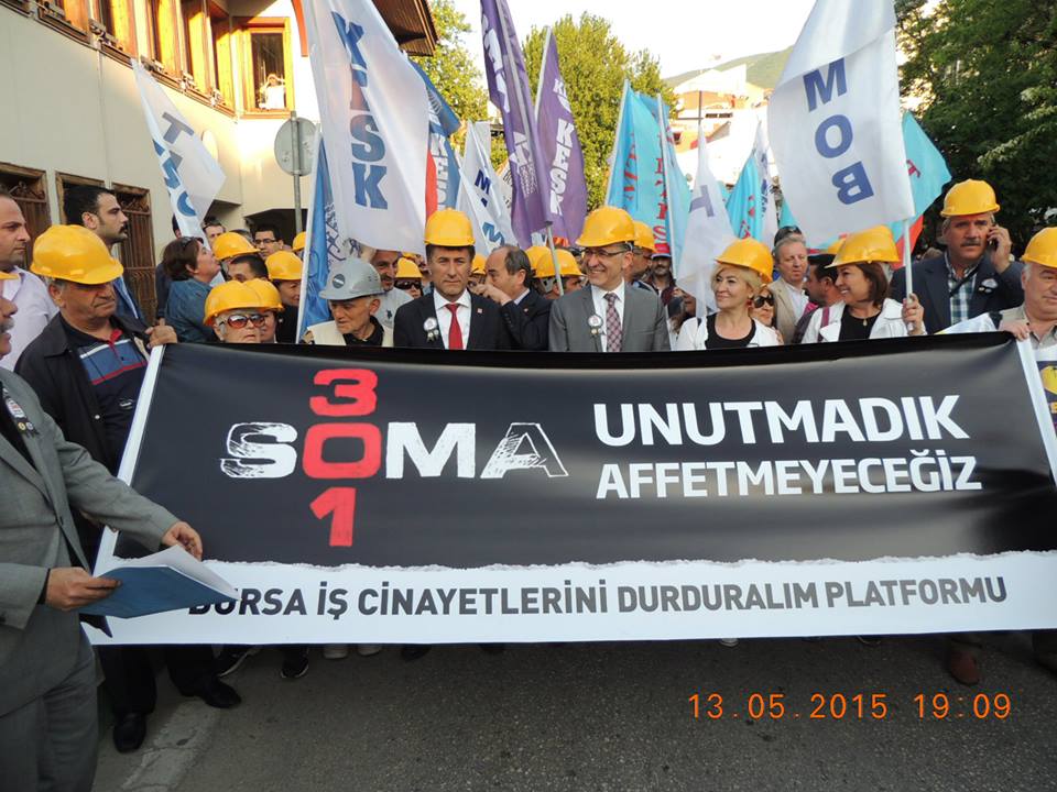 SOMA FACİASI I. YILDÖNÜMÜ BURSA YÜRÜYÜŞÜ VE BASIN AÇIKLAMASI