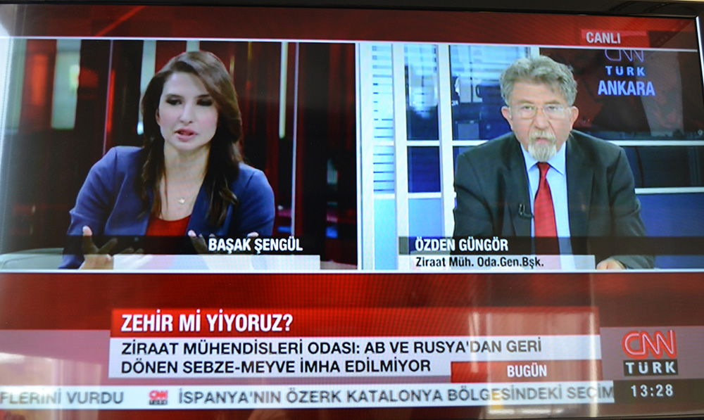 CNN TÜRK TV YAYINI - MEYVE SEBZEDE İLAÇ KALINTISI