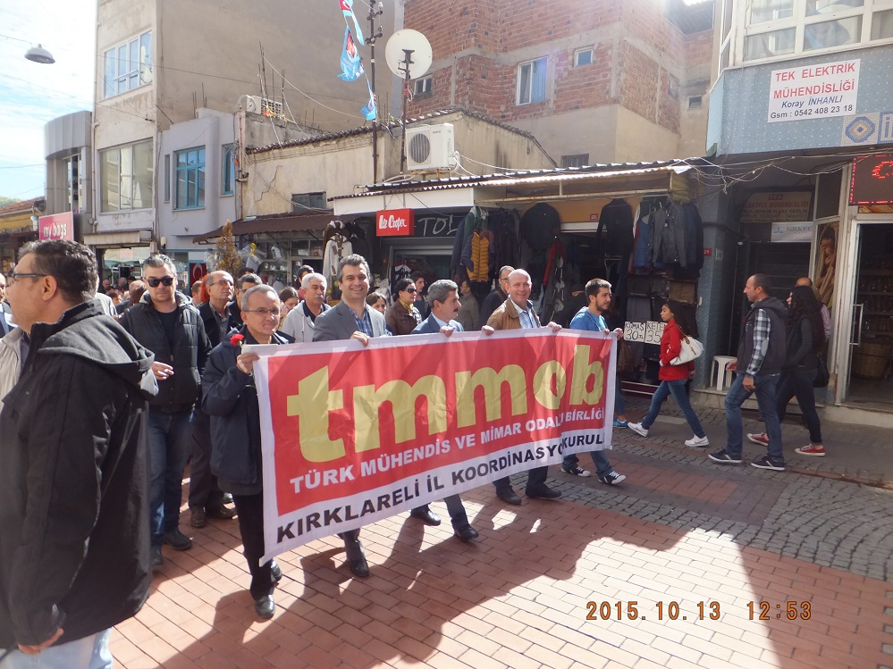 KIRKLARELİ`NDE DE ÜZGÜNÜZ, ÖFKELİYİZ, YASTAYIZ VE İSYANDAYIZ