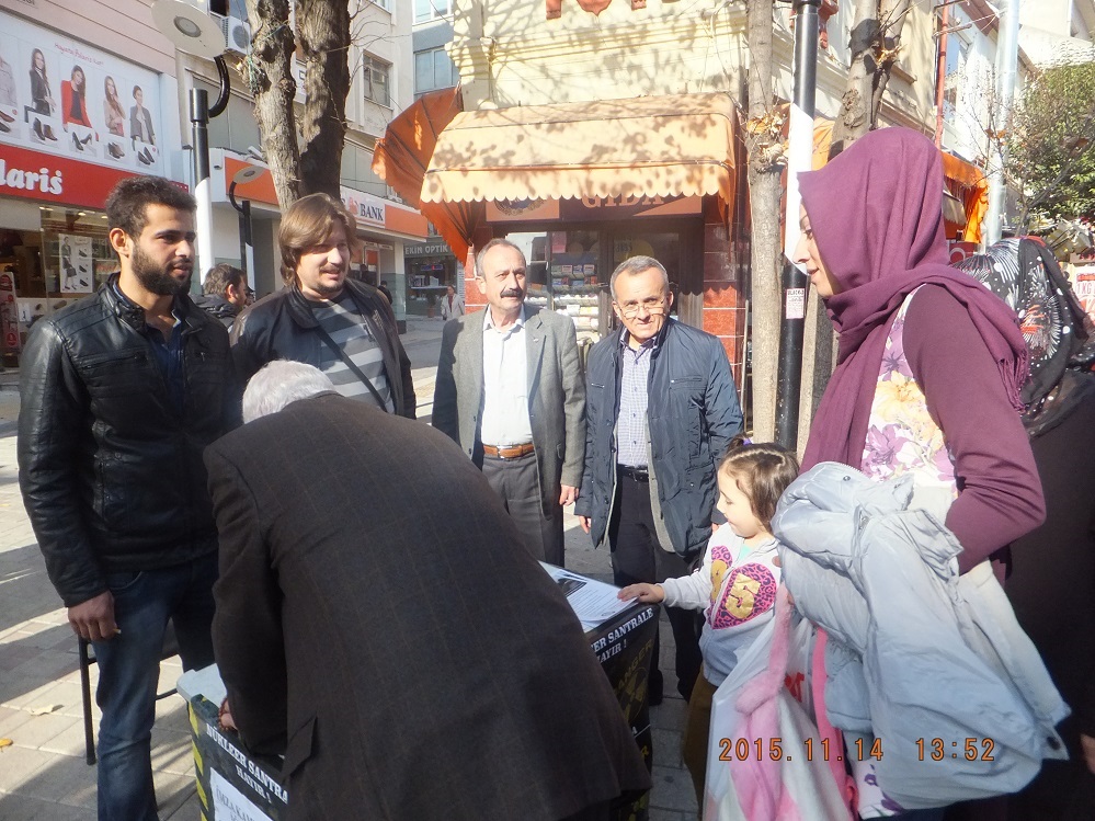 KIRKLARELİ`NDE NÜKLEERE HAYIR TEMALI İMZA KAMPANYASI