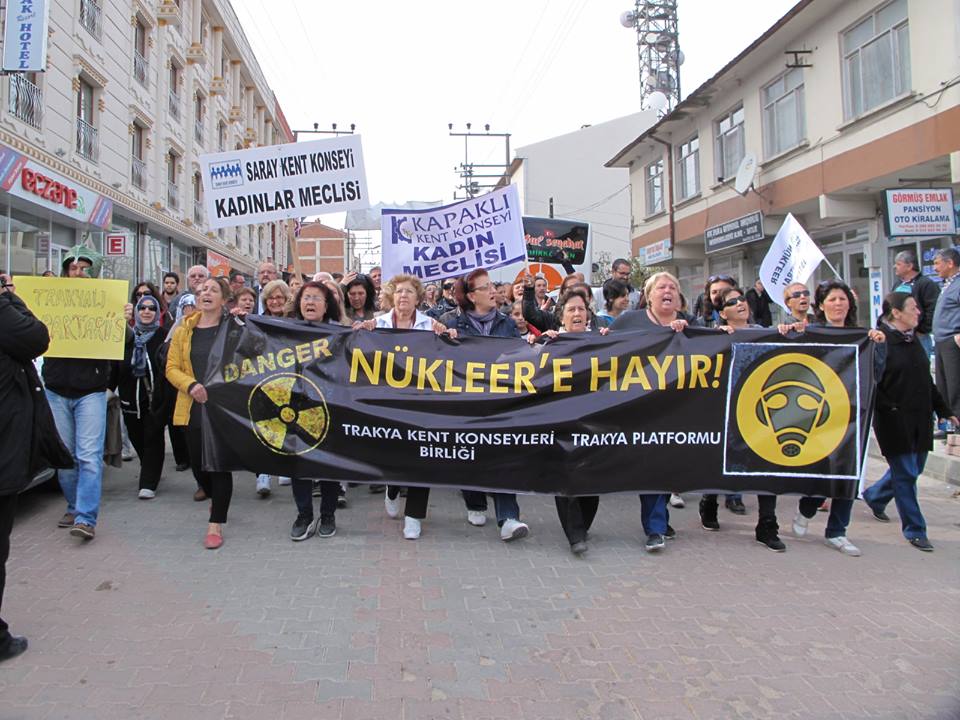 KIRKLARELİ İĞNEADA`DA NÜKLEER SANTRAL GİRİŞİMİ PROTESTO EDİLDİ