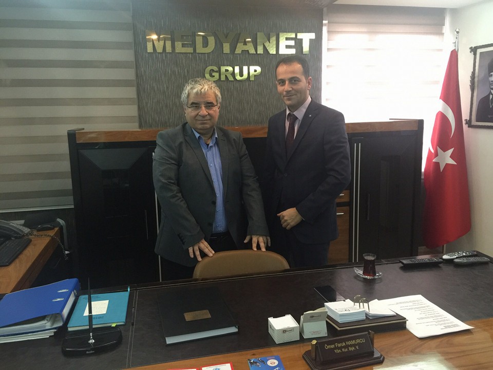 MEDYANET YÖNETİM KURULU BAŞKANI ÖMER FARUK HAMURCU`YU ZİYARETTE BULUNDUK