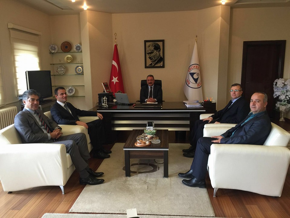 ERCİYES ÜNİVERSİTESİ REKTÖRÜ SAYIN PROF DR MUHAMMET GÜVEN`İ MAKAMINDA ZİYARETTE BULUNDUK