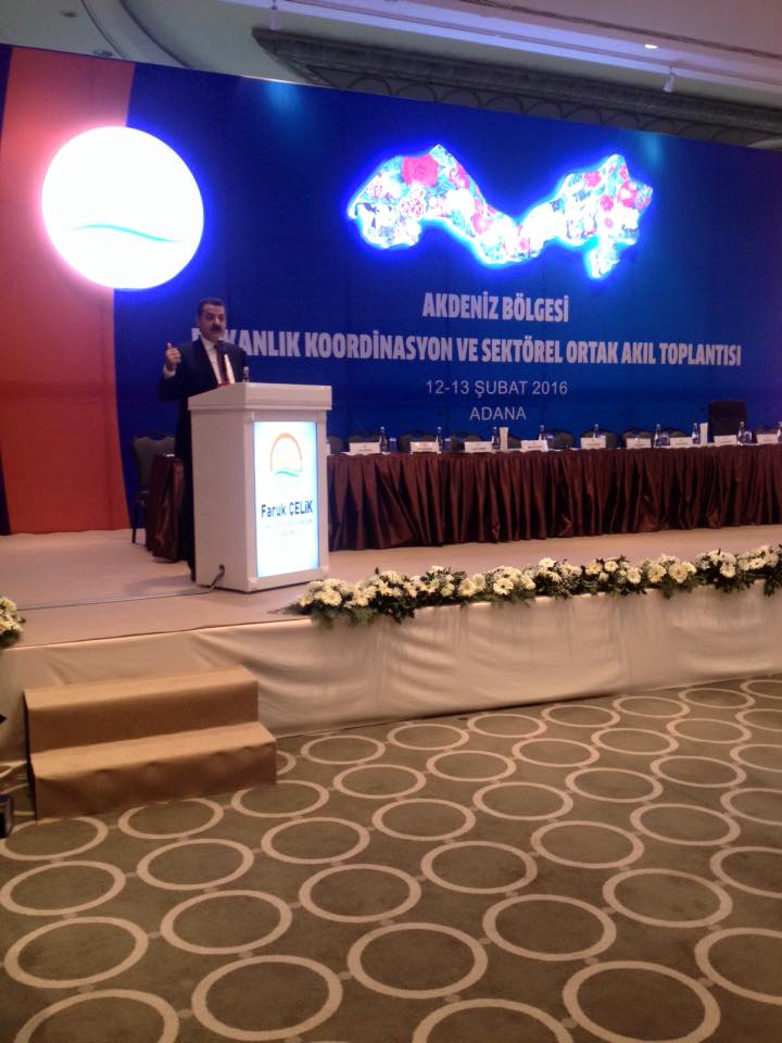 GIDA TARIM VE HAYVANCILIK BAKANLIĞININ ADANA'DA DÜZENLEDİĞİ "AKDENİZ BÖLGESİ BAKANLIK KOORDİNASYON VE SEKTÖREL ORTAK AKIL TOPLANTISINA" KATILDI