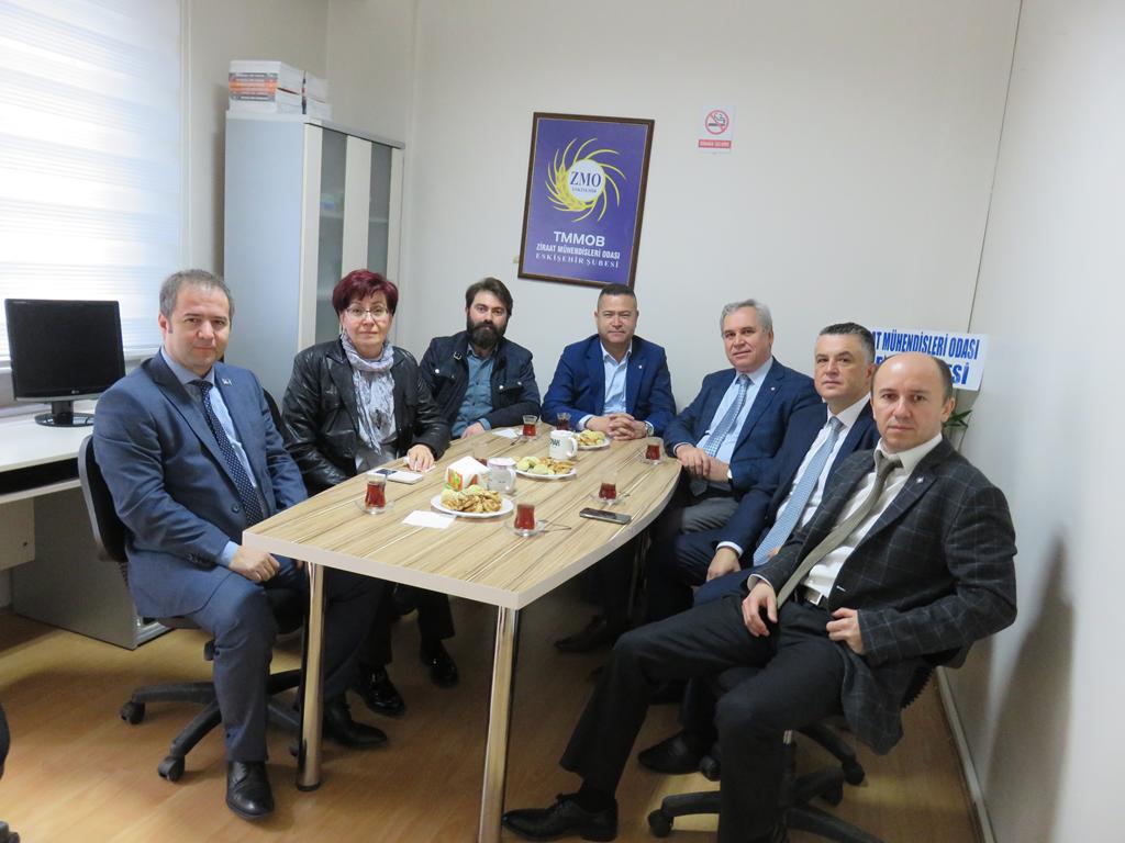 TMMOB İNŞAAT MÜHENDİSLERİ ODASI ESKİŞEHİR ŞUBESİNİN ŞUBEMİZE ZİYARETİ