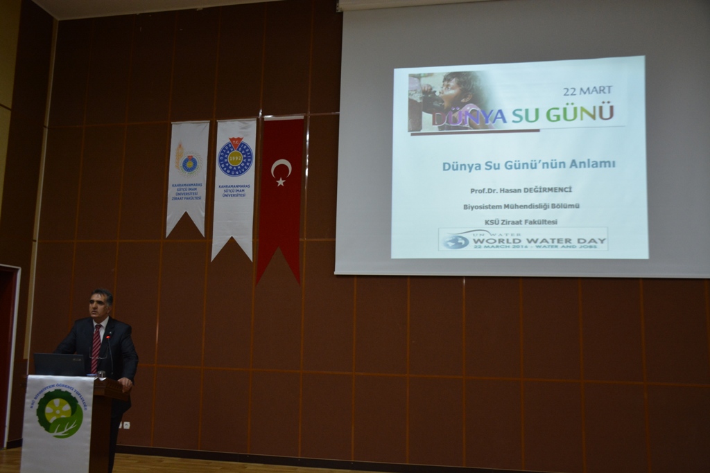 DÜNYA SU GÜNÜ`NDE `` SU MİRAS MI GELECEK Mİ?`` KONULU KONFERANS GERÇEKLEŞTİRİLDİ