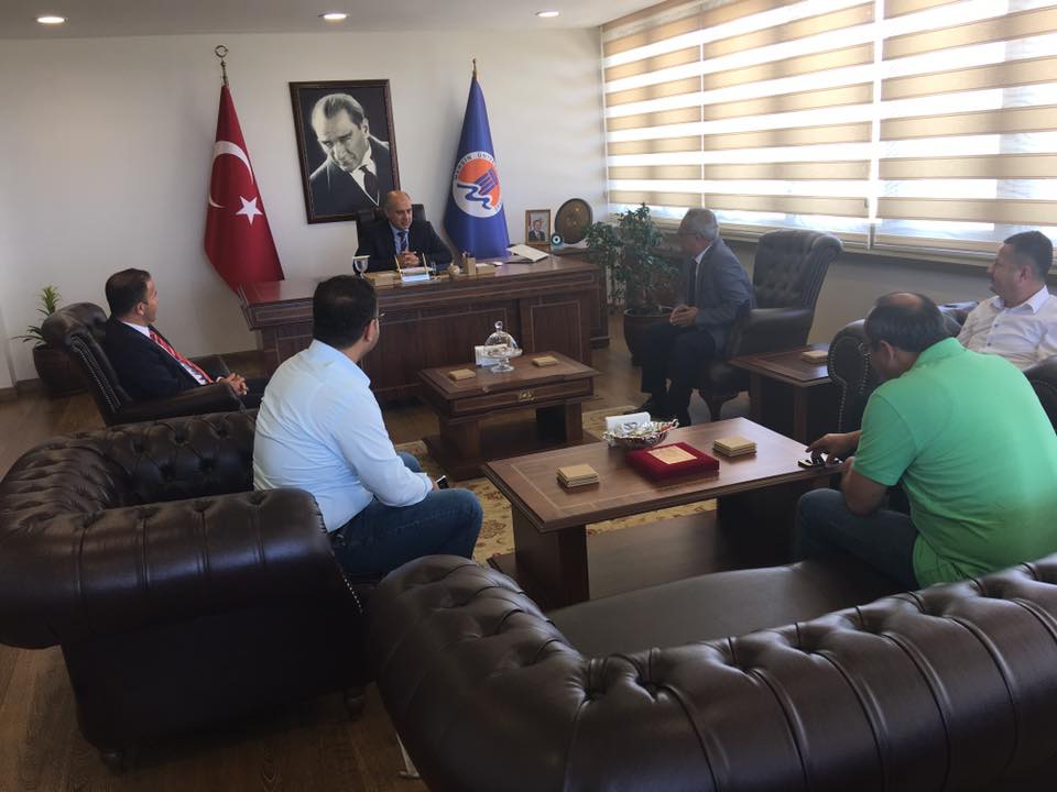 MERSİN ÜNİVERSİTESİ REKTÖRÜ SAYIN PROF. DR. AHMET ÇAMSARI`YA NEZAKET ZİYARETİ