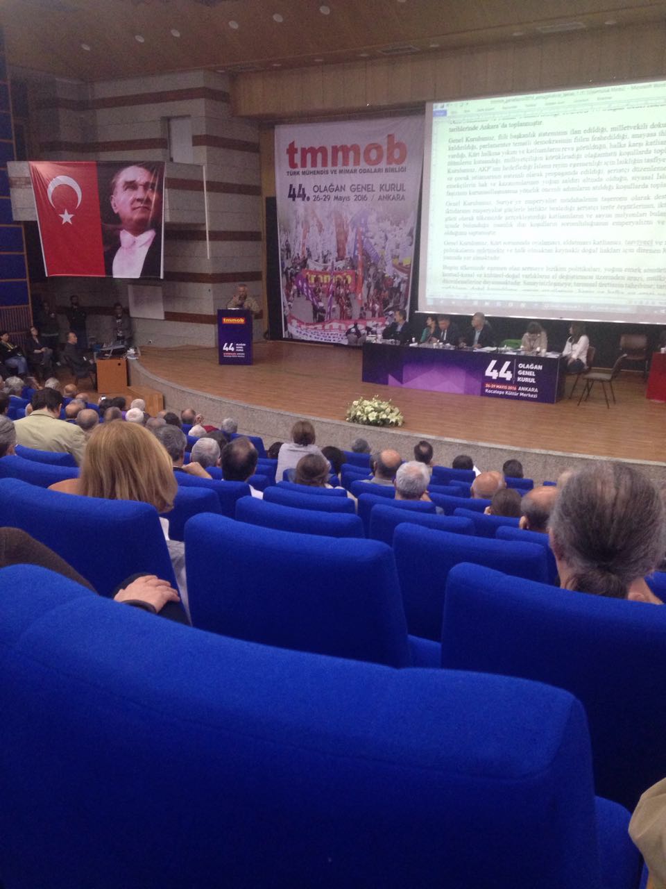 TMMOB OLAĞAN GENEL KURULU`NA KATILDIK.