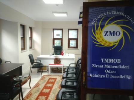 ZİRAAT MÜHENDİSLERİ ODASI KÜTAHYA İL TEMSİLCİLİĞİ YENİ ADRESİNDE FAALİYETLERİNİ SÜRDÜRECEK