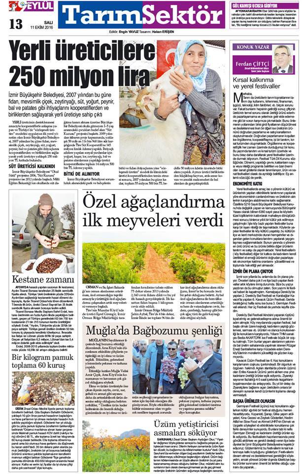  ŞUBE BAŞKANI FERDAN ÇİFTÇİ 9 EYLÜL GAZETESİ`NDE KONUK YAZAR 