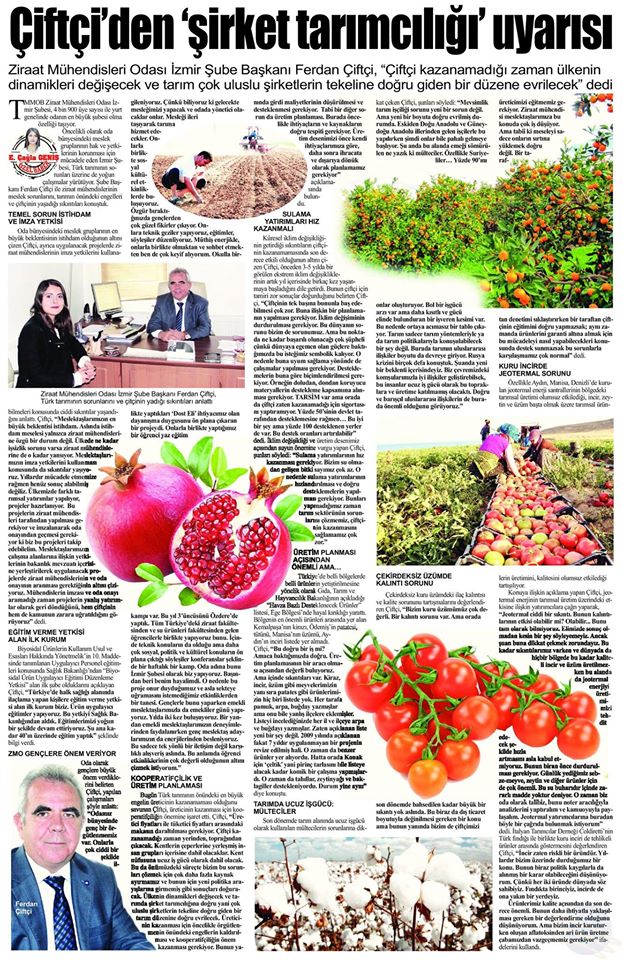 İLK SES GAZETESİ- FERDAN ÇİFTÇİ`DEN KRİTİK UYARI