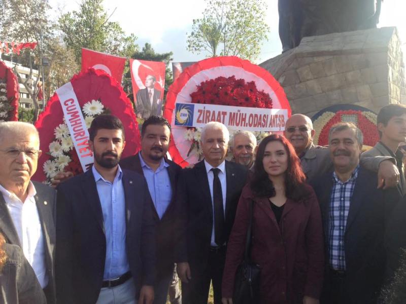 CHP İL BAŞKANIN ŞUBEMİZİ ZİYARETİ VE 10 KASIM TÖRENİ