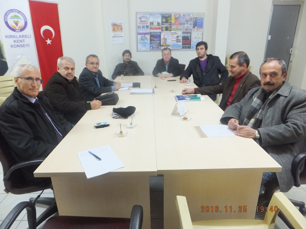 KIRKLARELİ KENT KONSEYİ YÜRÜTME KURULU TOPLANTISINA KATILDIK