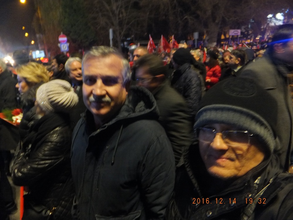 KIRKLARELİ`DE TERÖRE KARŞI PROTESTO YÜRÜYÜŞÜNE DESTEK