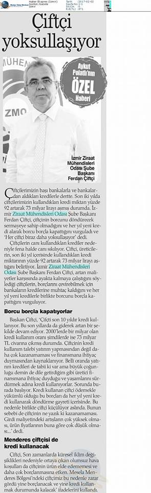HABER EKSPRES-ÇİFTÇİNİN KREDİ BORCU