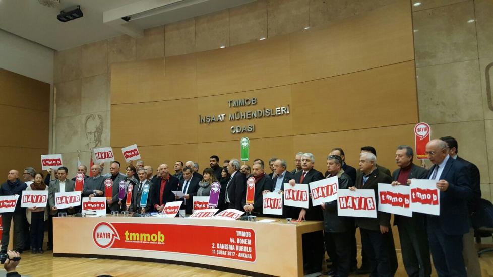 TMMOB 44. DÖNEM II. DANIŞMA KURULU BASIN AÇIKLAMASI