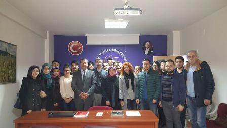 TARIM EKONOMİSİ BÖLÜMÜ ÖĞRENCİLERİ ODA`MIZI ZİYARET ETTİ