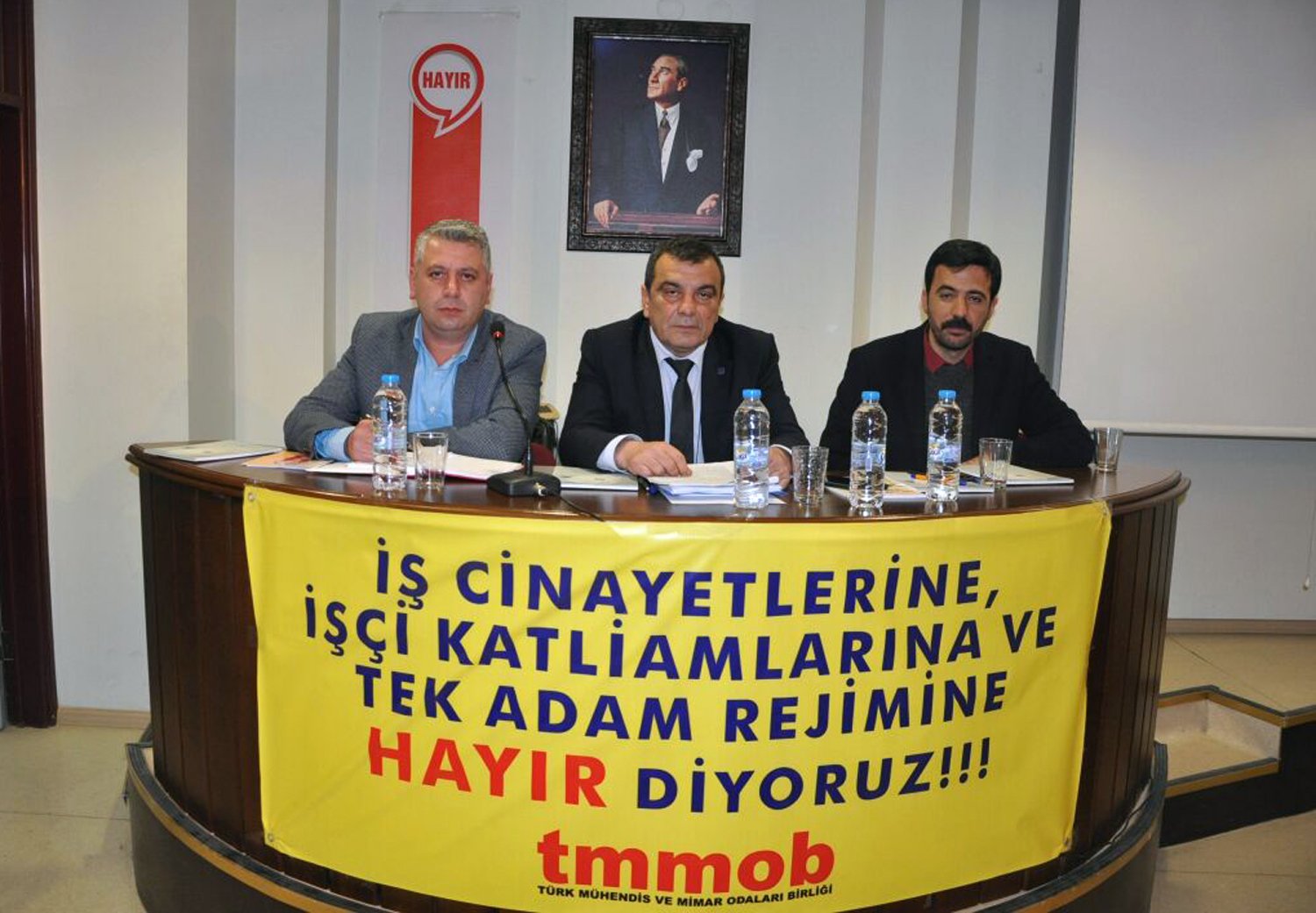 3 MART İŞ CİNAYETLERİ İLE MÜCADELE VE REFERANDUM ÇALIŞMALARI GÜNDEMİ İLE İLGİLİ TMMOB BASIN TOPLANTISI 