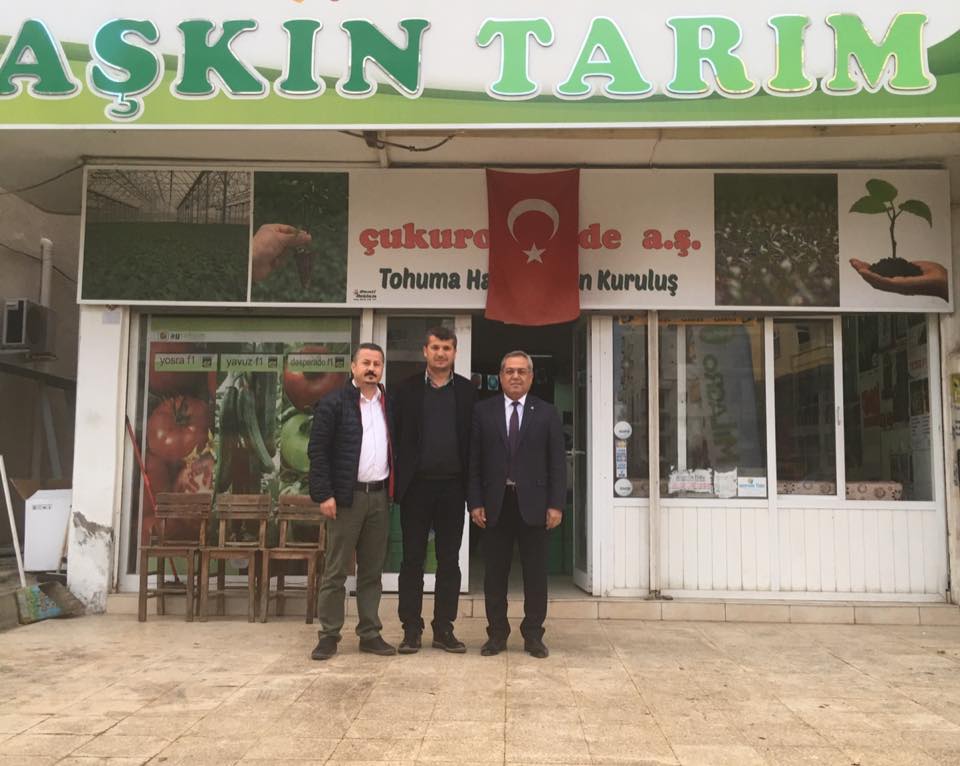 ERDEMLİ İLÇE TARIM MÜDÜRÜ VE BAYİ MESLEKTAŞIMIZI ZİYARET