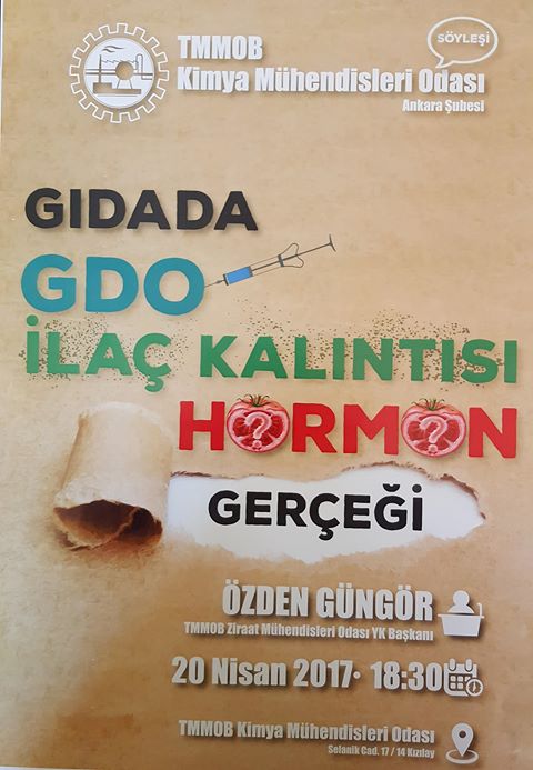 GIDADA GDO İLAÇ KALINTISI HORMON GERÇEĞİ KONFERANS