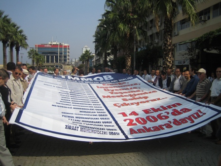 14 EKİM TMMOB MİTİNGİ BASIN AÇIKLAMASI