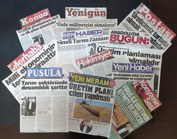 ZMO`DAN UYARI: DÜNYADA GIDA MİLLİYETÇİLİĞİ BAŞLADI TARIMDA GEREKLİ TEDBİRLERİ ONA GÖRE ALALIM - 6 NİSAN 2020 GAZETE HABERLERİ