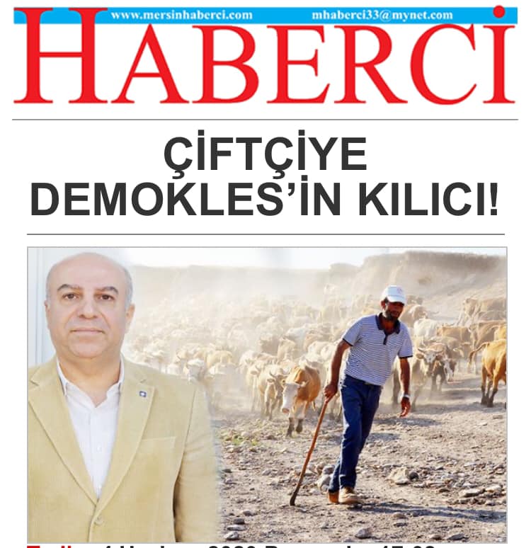 MERSİN HABERCİ GAZETESİ: OTLATMA BEDELİ- 4 HAZİRAN 2020