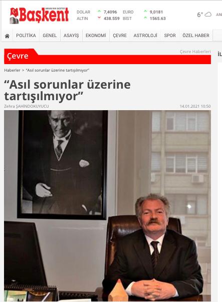 BAŞKENT GAZETESİ: "ASIL SORUNLAR ÜZERİNE TARTIŞILMIYOR"- 14 OCAK 2021