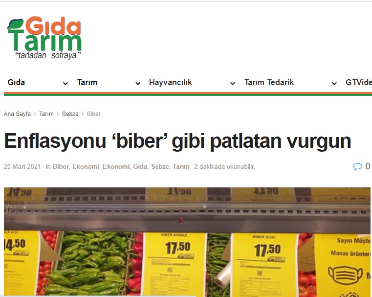 GIDATARIM.COM: ENFLASYONU BİBER' GİBİ PATLATAN VURGUN- 20 MART 2021