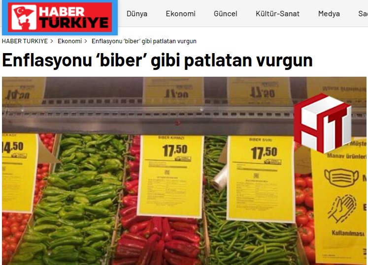 HABER TÜRKİYE: ENFLASYONU BİBER' GİBİ PATLATAN VURGUN- 20 MART 2021