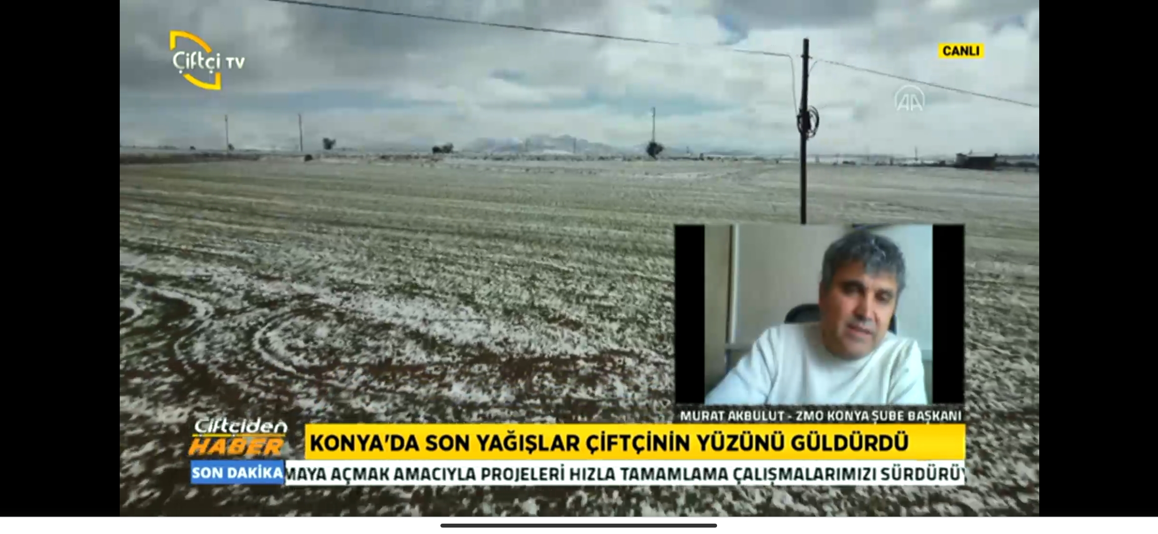 ŞUBE BAŞKANIMIZ MURAT AKBULUT ÇİFTÇİ TV CANLI YAYINDA AÇIKLAMALARDA BULUNDU.