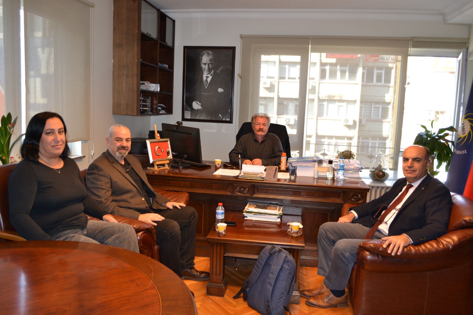PROF. DR. MERİÇ ALBAY VE PROF. DR. MEHMET TAHİR ALP`IN ZİYARETİ