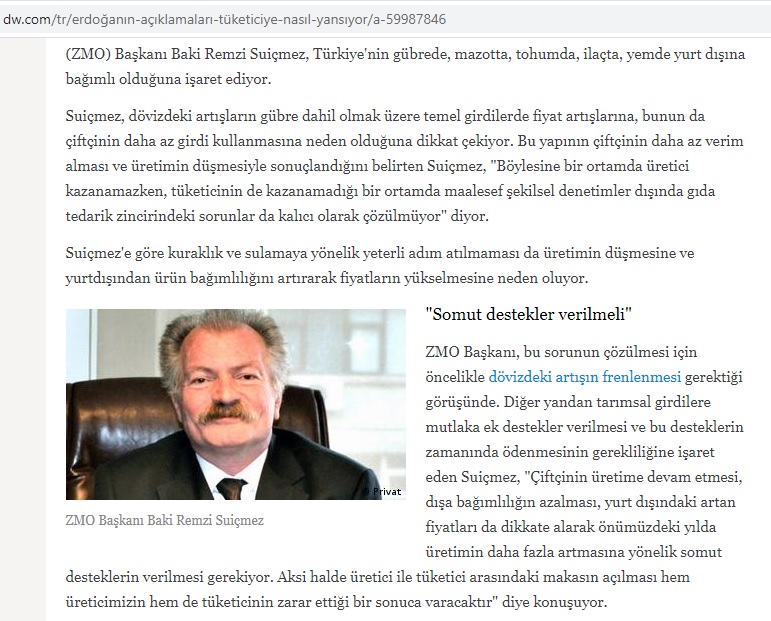 DW.COM: ERDOĞAN`IN AÇIKLAMALARI TÜKETİCİYE NASIL YANSIYOR?- 1 ARALIK 2021