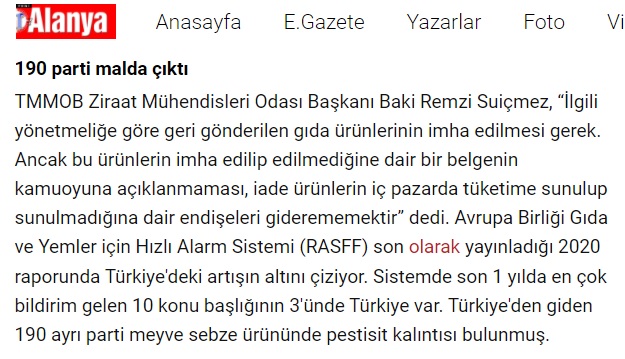 YENİ ALANYA GAZETESİ: HEM ZAMLANDI HEM ZEHİR YEDİRİYORLAR!- 14 ARALIK 2021