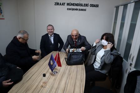 ODUNPAZARI CHP İLÇE BAŞKANLIĞI ŞUBEMİZE ZİYARETLERİ