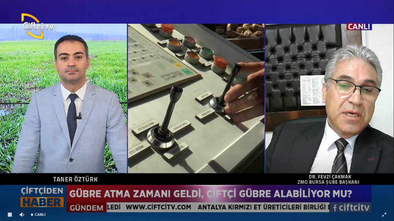 ŞUBE BAŞKANIMIZ ÇİFTÇİ TV "ÇİFTÇİDEN HABER" PROGRAMINA KATILDI