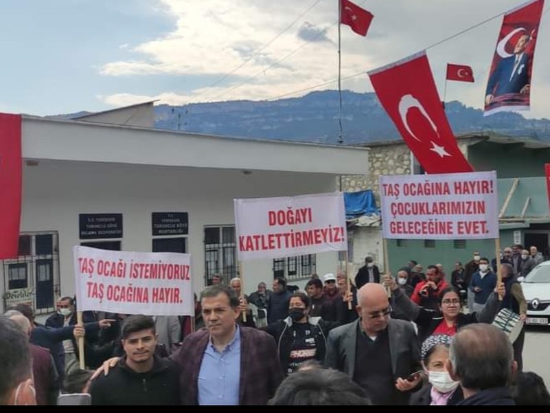 TURUNÇLU MAHALLESİNDE AÇILMASI PLANLANAN TAŞ OCAĞI