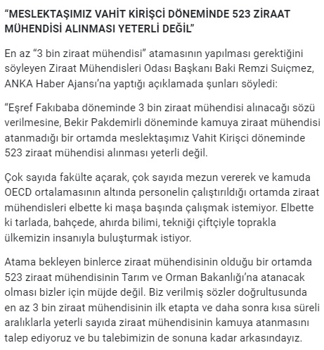 PENCERE TV: ATAMA BEKLEYEN MÜHENDİSLER, TARIM VE ORMAN BAKANLIĞI`NA TEPKİLİ- 1 HAZİRAN 2022